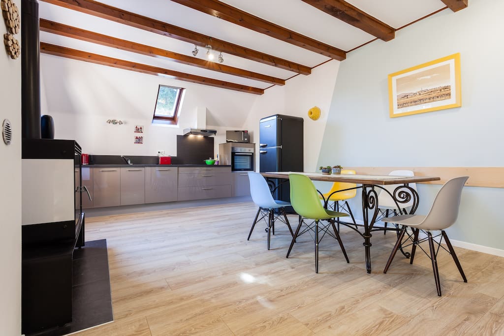 cuisine-la-parenthese-alsace cuisine et salle à manger du gite la parenthese alsace